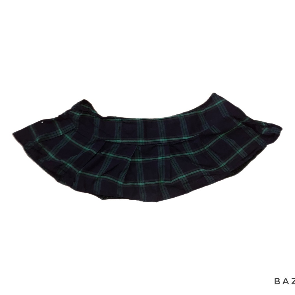Mini Navy Plaid Skirt